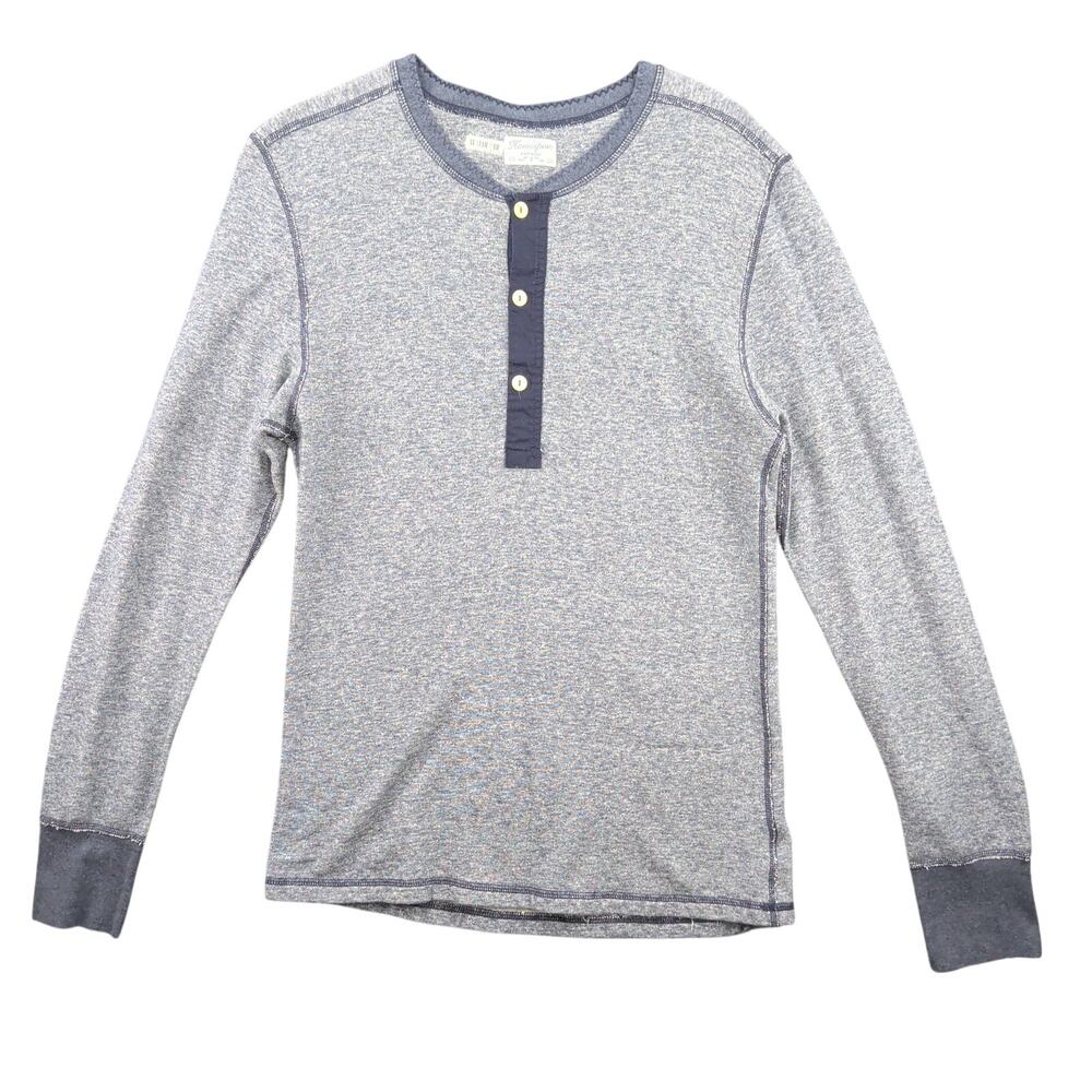 Homespun Knitwear x J.Crew Henley Shirt Men's Small Made in Canada Vintage Style